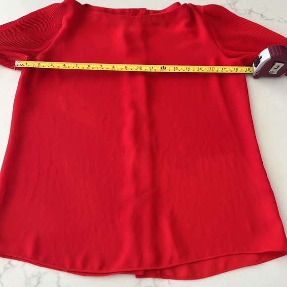 NWOT Classy, Sophisticated Pierre Cardin Red Blouse | Size 10 | Buttons on Back - Picture 6 of 11